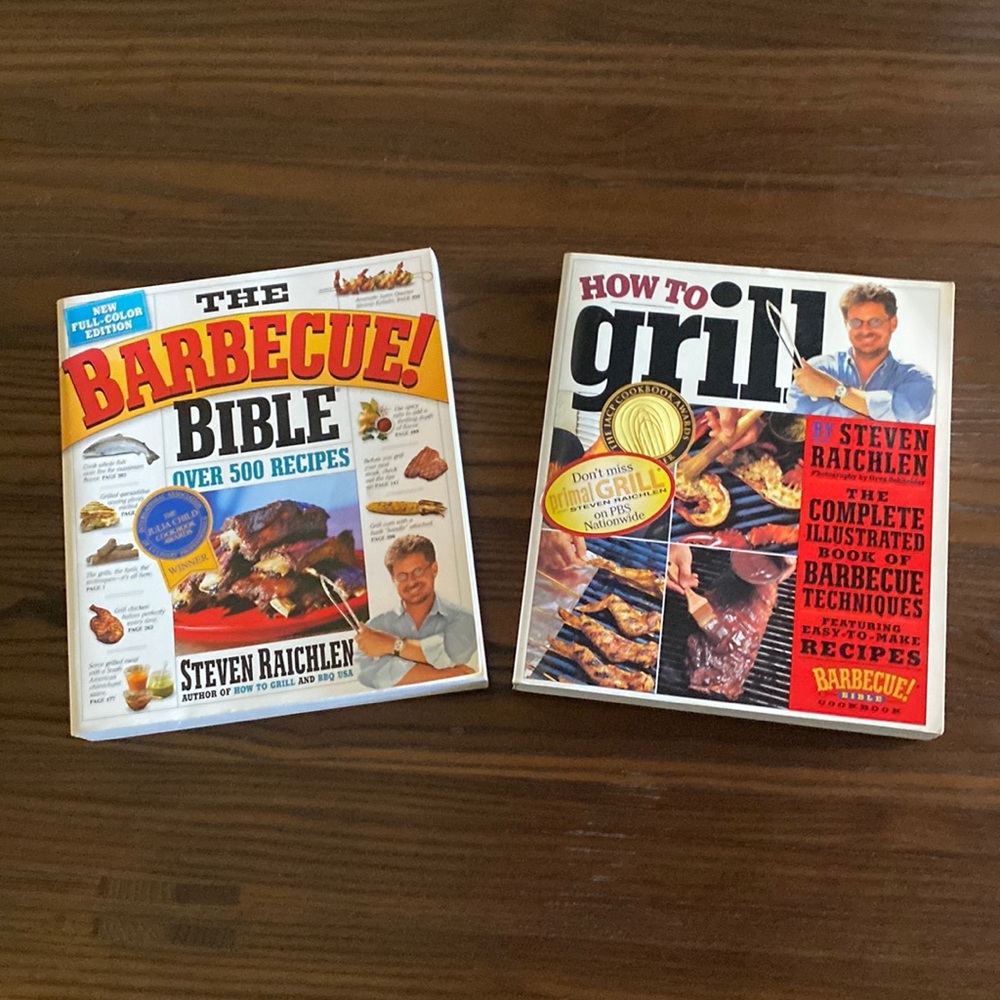 Steven Raichlen grill and barbecue cookbook set bundle
